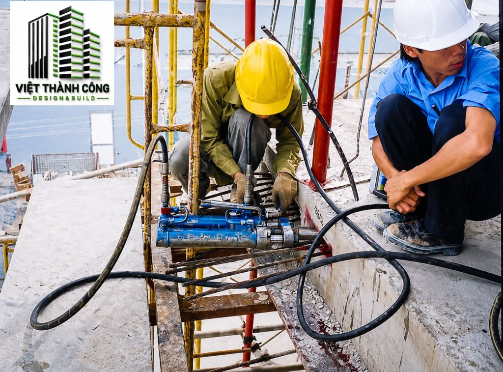 Kéo căng cáp theo thiết kế 