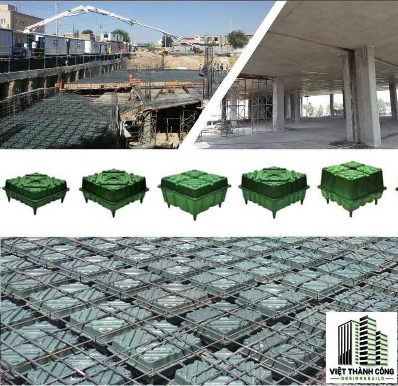 Sàn vượt nhịp sử dụng sàn phẳng Uboot