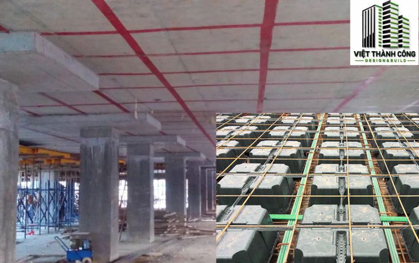 Sàn vượt nhịp sử dụng sàn uboot kết hợp cáp DUL