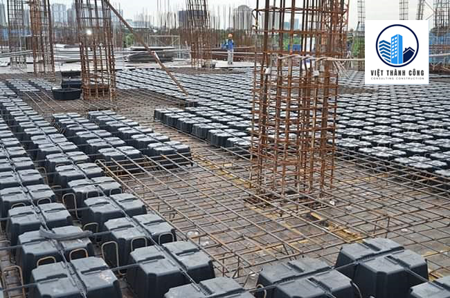 Thi công sàn phẳng u-boot